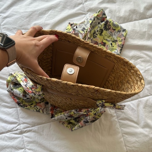 Lucky Brand straw tote BNWT - Picture 3 of 4